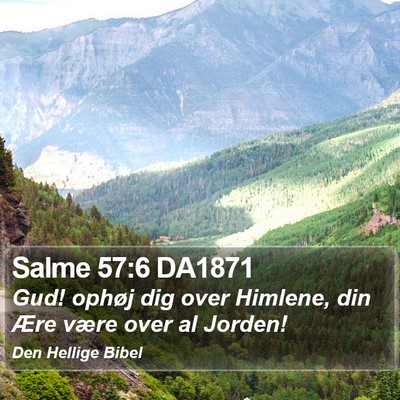 Salme 57:6 DA1871 Bible Verse Image