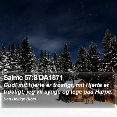 Salme 57:8 DA1871 Bible Verse Image