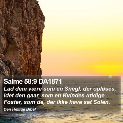 Salme 58:9 DA1871 Bible Verse Image