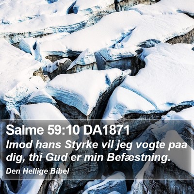 Salme 59:10 DA1871 Bible Verse Image