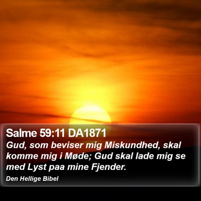 Salme 59:11 DA1871 Bible Verse Image