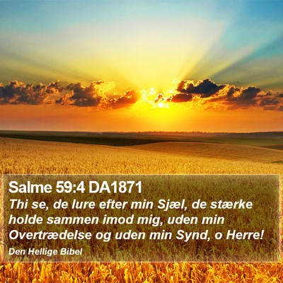 Salme 59:4 DA1871 Bible Verse Image