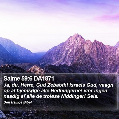 Salme 59:6 DA1871 Bible Verse Image