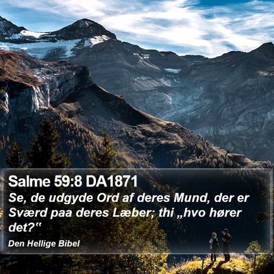 Salme 59:8 DA1871 Bible Verse Image