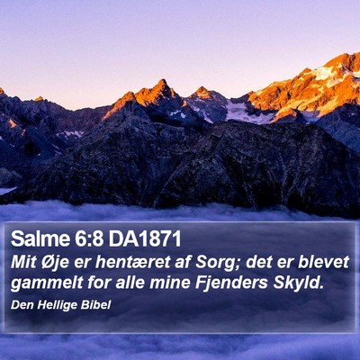 Salme 6:8 DA1871 Bible Verse Image