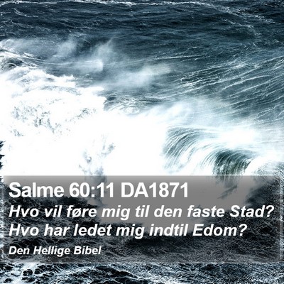 Salme 60:11 DA1871 Bible Verse Image