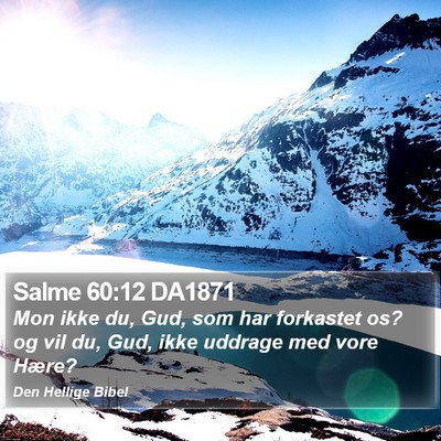 Salme 60:12 DA1871 Bible Verse Image