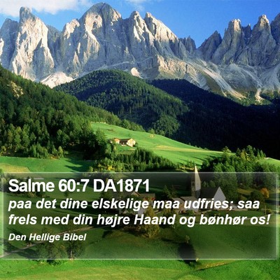 Salme 60:7 DA1871 Bible Verse Image