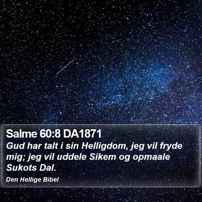 Salme 60:8 DA1871 Bible Verse Image