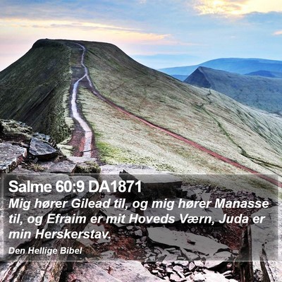 Salme 60:9 DA1871 Bible Verse Image