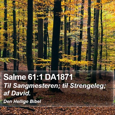 Salme 61:1 DA1871 Bible Verse Image