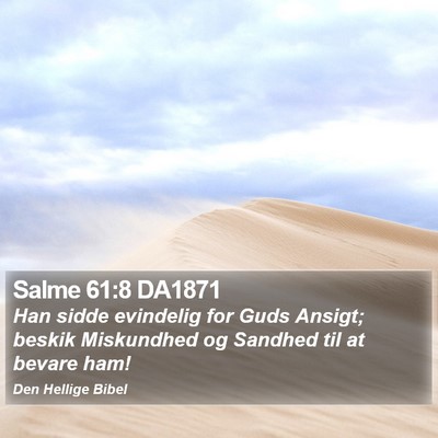 Salme 61:8 DA1871 Bible Verse Image