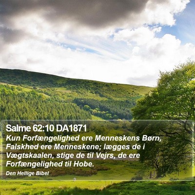 Salme 62:10 DA1871 Bible Verse Image