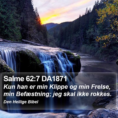 Salme 62:7 DA1871 Bible Verse Image