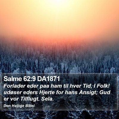 Salme 62:9 DA1871 Bible Verse Image