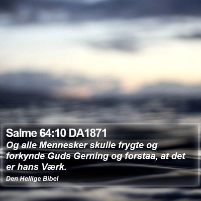 Salme 64:10 DA1871 Bible Verse Image