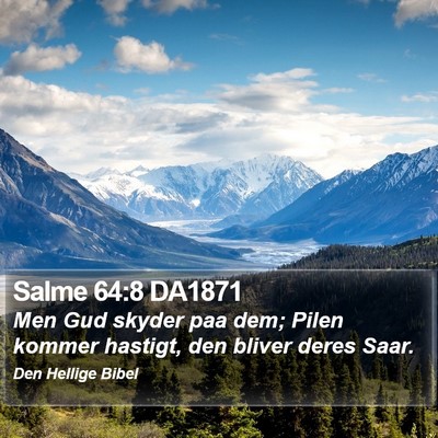 Salme 64:8 DA1871 Bible Verse Image