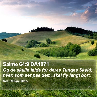 Salme 64:9 DA1871 Bible Verse Image