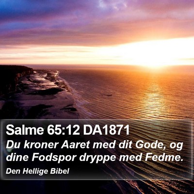Salme 65:12 DA1871 Bible Verse Image