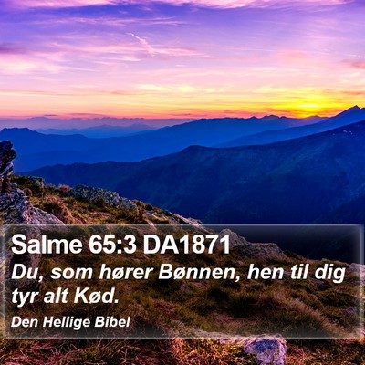 Salme 65:3 DA1871 Bible Verse Image