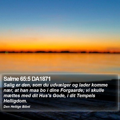 Salme 65:5 DA1871 Bible Verse Image