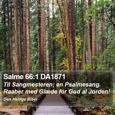 Salme 66:1 DA1871 Bible Verse Image