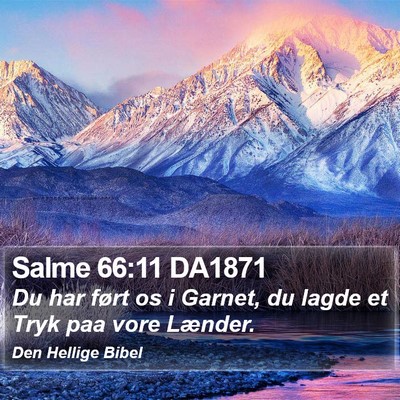 Salme 66:11 DA1871 Bible Verse Image
