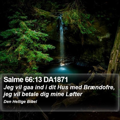 Salme 66:13 DA1871 Bible Verse Image