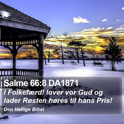 Salme 66:8 DA1871 Bible Verse Image