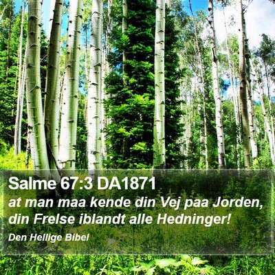 Salme 67:3 DA1871 Bible Verse Image