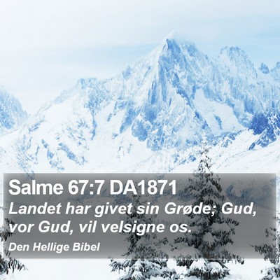 Salme 67:7 DA1871 Bible Verse Image
