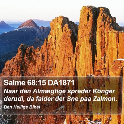 Salme 68:15 DA1871 Bible Verse Image