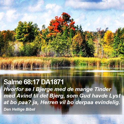 Salme 68:17 DA1871 Bible Verse Image