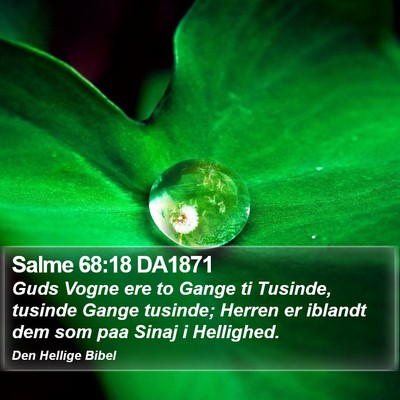 Salme 68:18 DA1871 Bible Verse Image