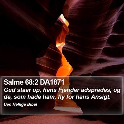 Salme 68:2 DA1871 Bible Verse Image