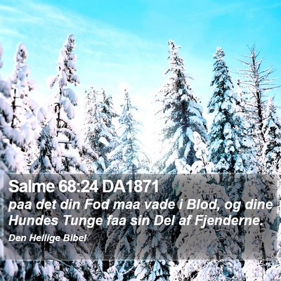 Salme 68:24 DA1871 Bible Verse Image