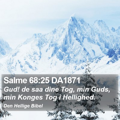 Salme 68:25 DA1871 Bible Verse Image