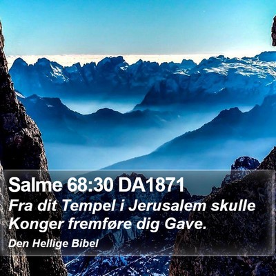 Salme 68:30 DA1871 Bible Verse Image