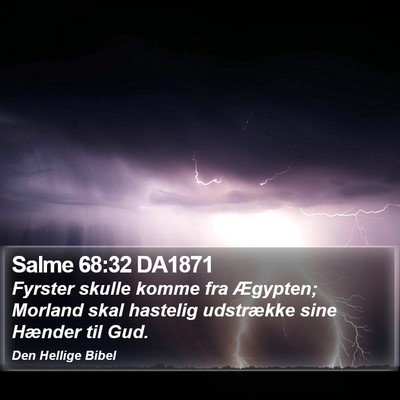 Salme 68:32 DA1871 Bible Verse Image