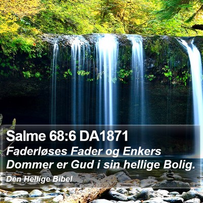 Salme 68:6 DA1871 Bible Verse Image