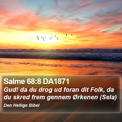 Salme 68:8 DA1871 Bible Verse Image