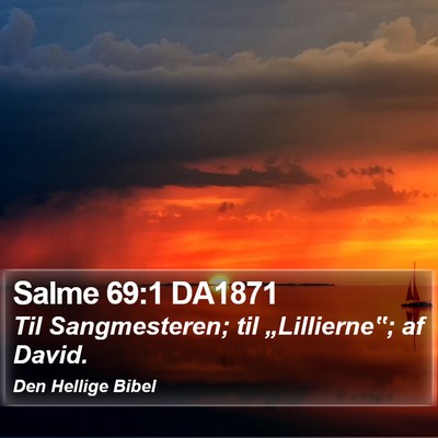 Salme 69:1 DA1871 Bible Verse Image