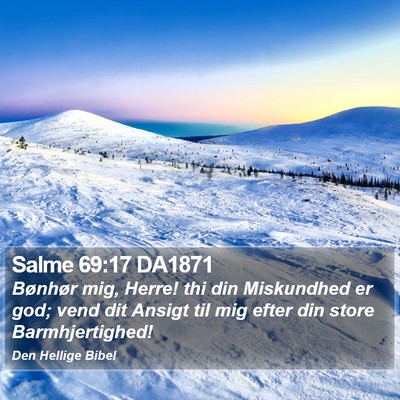 Salme 69:17 DA1871 Bible Verse Image
