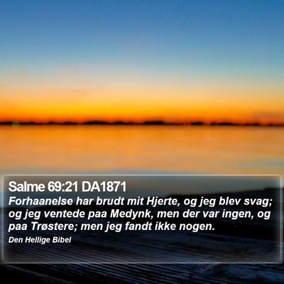 Salme 69:21 DA1871 Bible Verse Image
