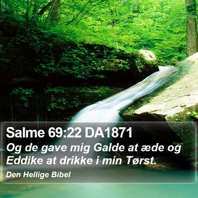 Salme 69:22 DA1871 Bible Verse Image