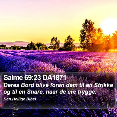 Salme 69:23 DA1871 Bible Verse Image