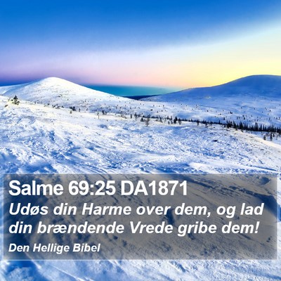 Salme 69:25 DA1871 Bible Verse Image