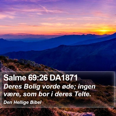 Salme 69:26 DA1871 Bible Verse Image
