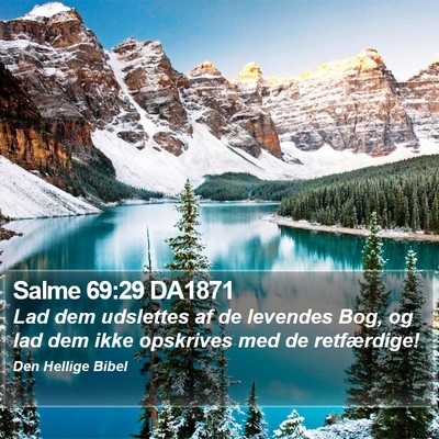 Salme 69:29 DA1871 Bible Verse Image