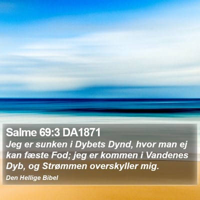 Salme 69:3 DA1871 Bible Verse Image
